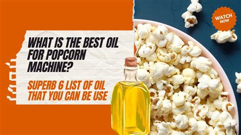 Can Popcorn Oil for Machine Improve Performance?